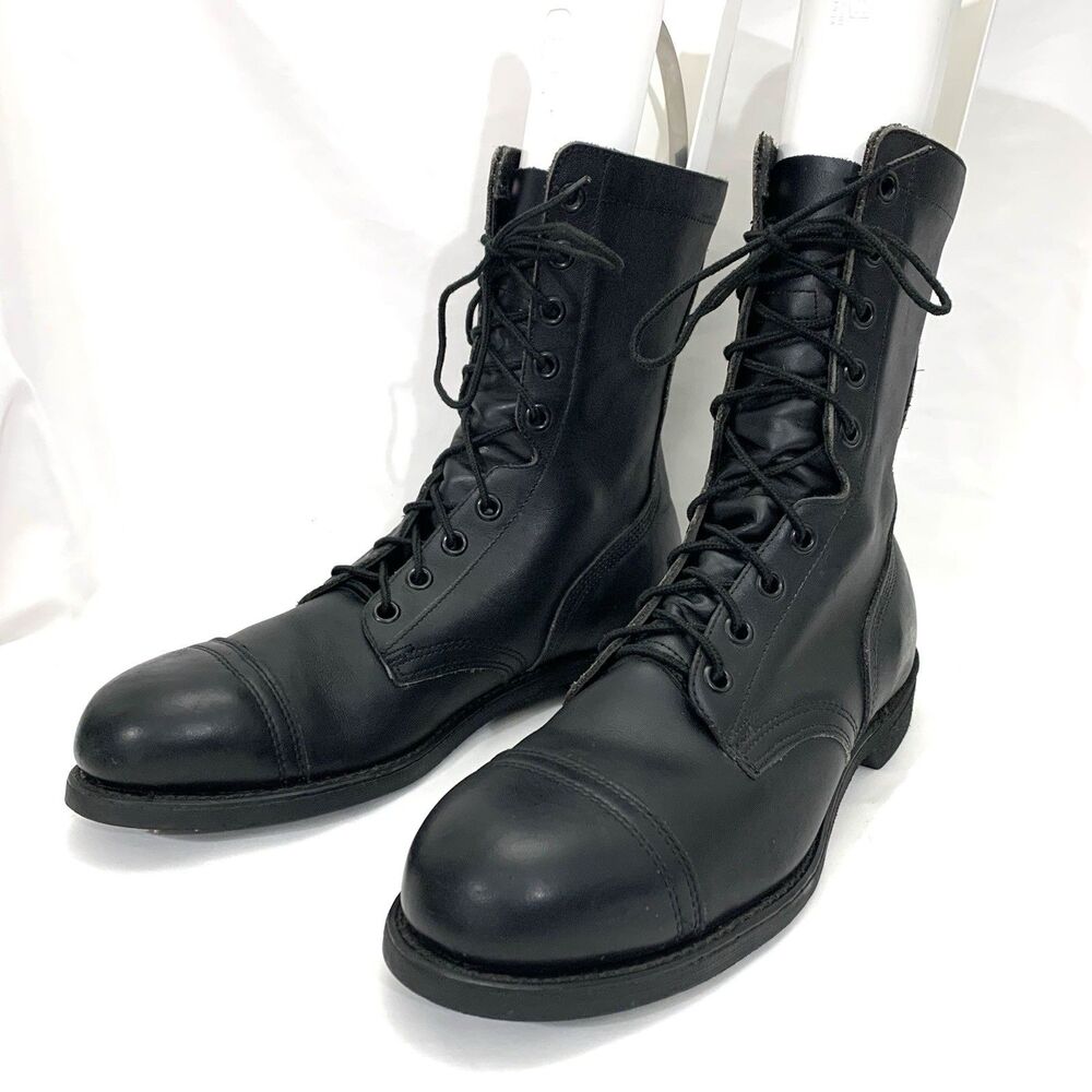 Biltrite ANSI Z41.1-1991/75 Leather Steel Toe Combat Boots 9-96 Mens 11.5 R